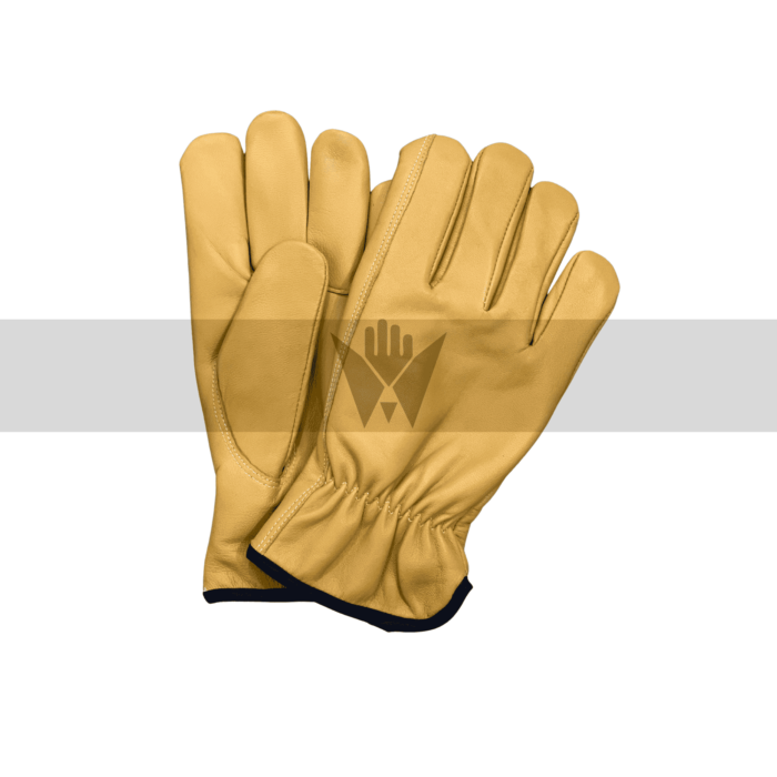 Sheep Leather Driver Gloves with Keystone Thumb & Fleece Lining – Warm, Flexible & Durable