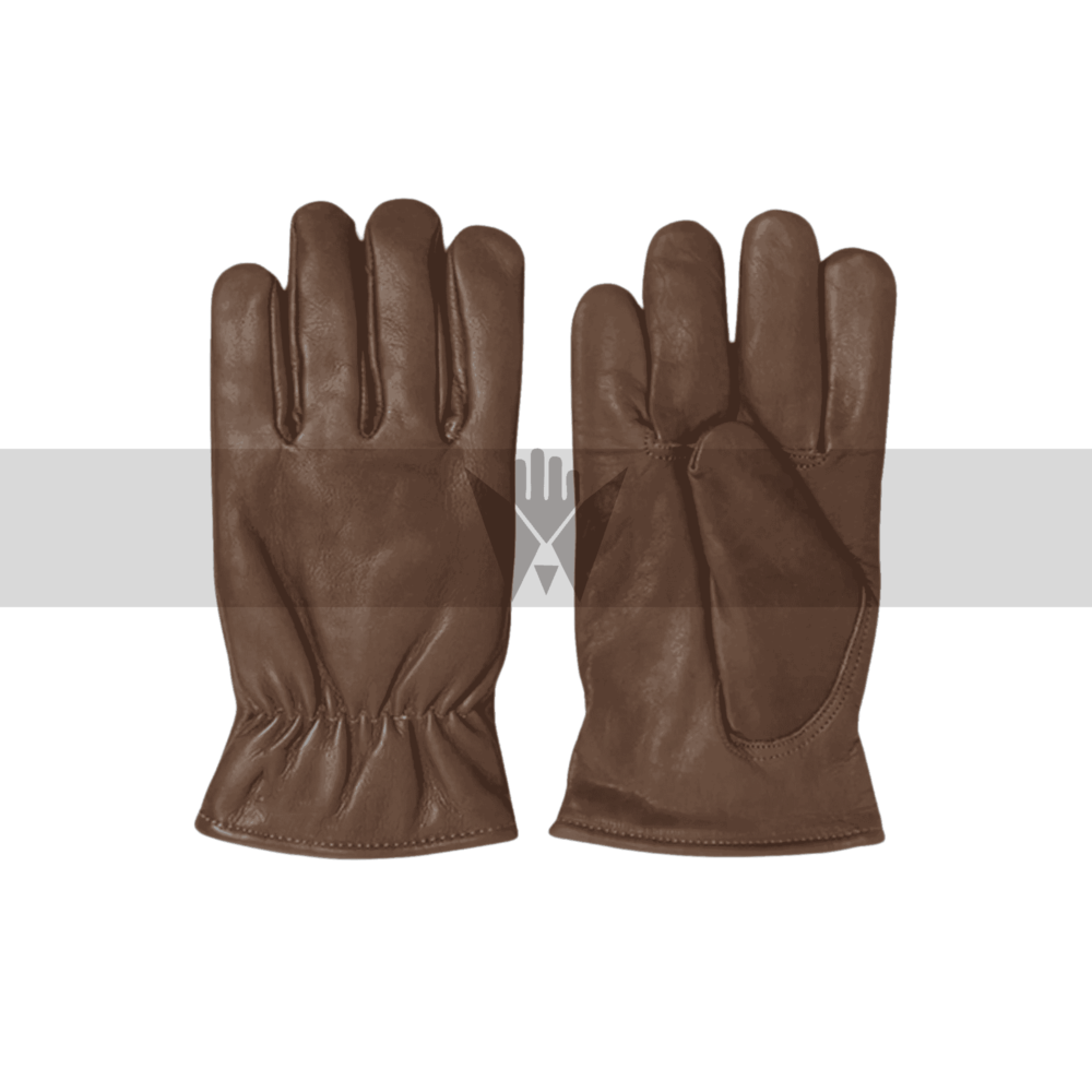 Brown Sheep Leather Driver Gloves with Fleece Lining – Winter-Ready, Soft & Durable