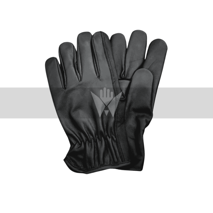 Black Goat Leather Driver Gloves with Straight Thumb – Durable, Comfortable & Lightweight
