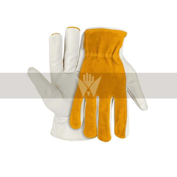 Goat Leather & Split Leather Driver Gloves with Kevlar Lining & Keystone Thumb – Cut-Resistant