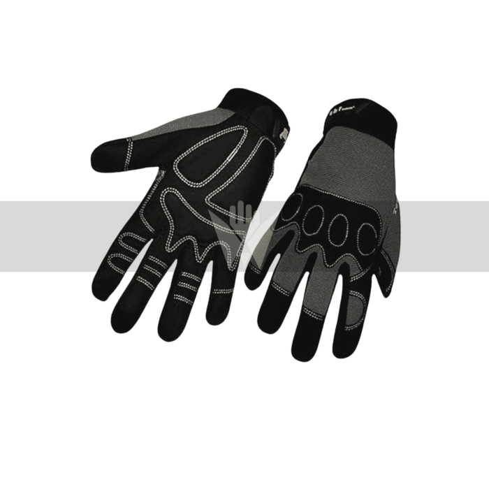Tough Max Heavy-Duty Work Gloves – Reinforced Knuckles, Water & Oil Resistant, Bonus Nitrile Mud Gloves