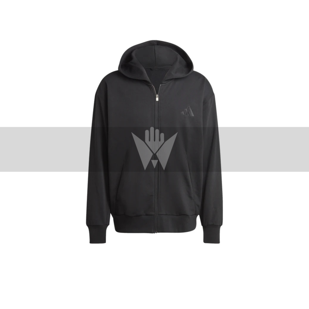 Adidas ALL SZN Fleece Full-Zip Hoodie for Men – Soft Cotton Blend, Everyday Comfort & Style